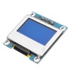 Arduino用スクリーン保護カバー付き0.96インチ4ピン白色LED IIC I2C OLEDディスプレイ