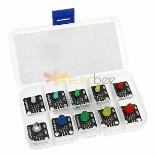 Kit de placa de módulo luminoso LED 10 en 1 para Arduino: productos que funcionan con placas Arduino oficiales