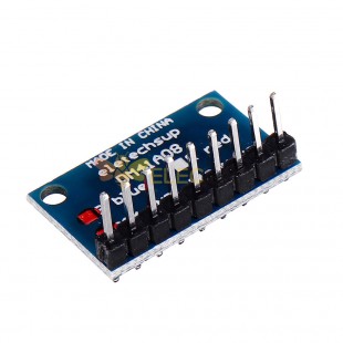 10 Uds 3,3 V 5 V 8 bits azul ánodo común indicador LED módulo de pantalla DIY Kit