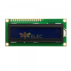 1Pc 1602 Character LCD Display Module Luz de fundo azul para Arduino - produtos que funcionam com placas Arduino oficiais