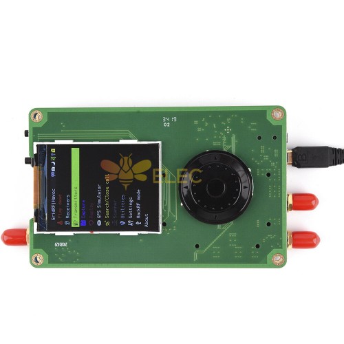 Tela sensível ao toque Portapack de 2,4 polegadas com oscilador de cristal de alta precisão TCXO para placa de demonstração do receptor SDR