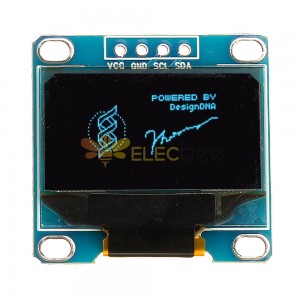 3Pcs 0.96 英寸 4Pin IIC I2C SSD136 128x64 DC 3V-5V 藍色 OLED 顯示模塊