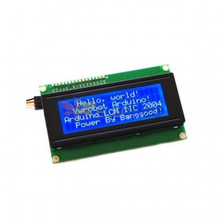3Pcs IIC I2C 2004 204 20 x 4 字符 LCD 显示模块 蓝色