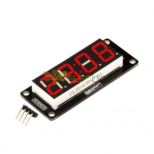 3 件 4 位 LED 显示管 7 段 TM1637 50x19mm 红色时钟显示冒号，适用于 Arduino