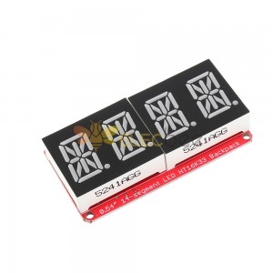 3pcs 4-bit Pozidriv 0.54 Inch 14-segment LED Digital Tube Module Red I2C Control 2-line Control