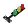 3 peças 5V LED módulo de exibição de semáforo placa eletrônica de blocos de construção