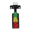3 peças 5V LED módulo de exibição de semáforo placa eletrônica de blocos de construção