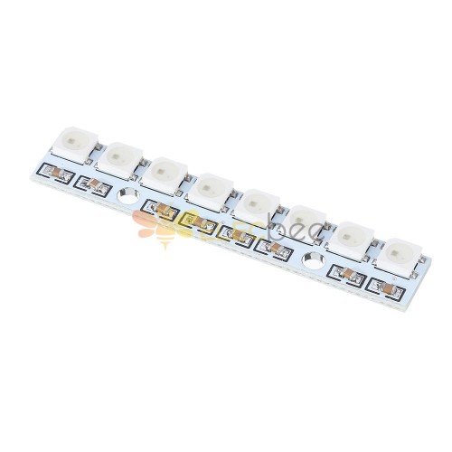 3pcs 8 Channel WS2812 5050 RGB LED Lights Built-in 8 Bits Full Color ...