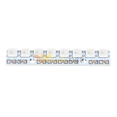 3pcs 8 Channel WS2812 5050 RGB LED Lights Built-in 8 Bits Full Color ...