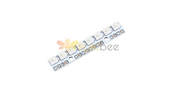 3pcs 8 Channel WS2812 5050 RGB LED Lights Built-in 8 Bits Full Color ...