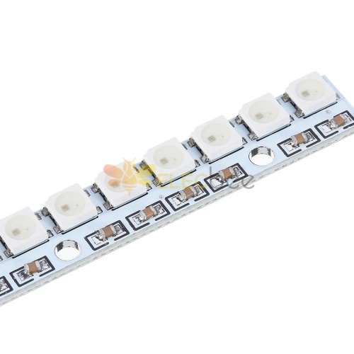 3pcs 8 Channel WS2812 5050 RGB LED Lights Built-in 8 Bits Full Color ...