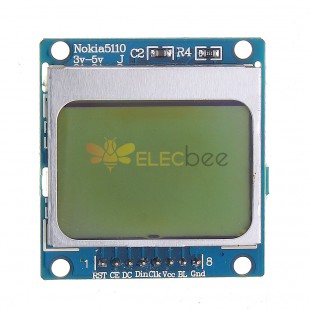 Módulo de visualización de pantalla LCD 5110 SPI compatible con LCD 3310 para Arduino - productos que funcionan con placas Arduino oficiales