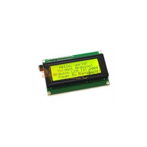 5Pcs IIC I2C 2004 204 20x4 문자 LCD 디스플레이 모듈 Arduino용 노란색 녹색-공식 Arduino 보드와 함께 작동하는 제품