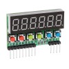 5 件 TM1637 6 位管 LED 顯示按鍵掃描模塊 DC 3.3V 至 5V 數字 IIC 接口六合一 0.36 英寸用於 Arduino - 與官方 Arduino 板配合使用的產品