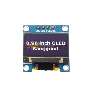 5 uds blanco 0,96 pulgadas OLED I2C IIC pantalla de comunicación 128*64 módulo LCD