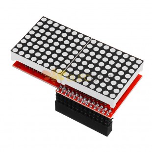 Módulo de pantalla de matriz de puntos LED 8x16 MAX7219 para Arduino: productos que funcionan con placas Arduino oficiales