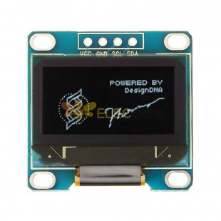 Módulo de pantalla OLED IIC I2C blanco de 0,96 pulgadas y 4 pines 12864 LED para Arduino: productos que funcionan con placas Arduino oficiales