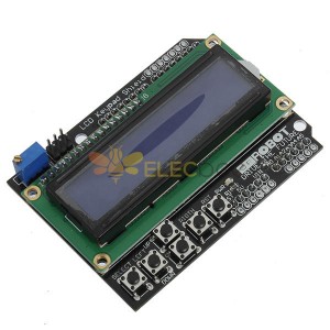 Teclado Shield Blue Backlight For Robot LCD 1602 Board para Arduino - produtos que funcionam com placas Arduino oficiais