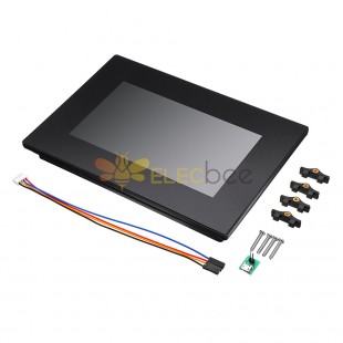 NX8048K070_011C 7,0 pulgadas mejorado HMI inteligente inteligente USART UART Serial TFT LCD módulo de pantalla pantalla capacitiva Panel multitáctil con carcasa