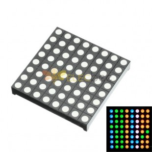 Módulo de pantalla de matriz de puntos LED RGB de ánodo común de tres colores Compatible con Colorduino