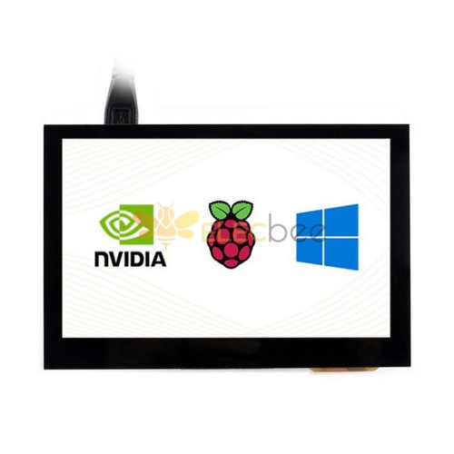 Prise en charge de l\'écran tactile capacitif d\'affichage HDMI IPS de 4,3 pouces pour NVIDIA Jetson Nano Raspberry Pi / Zero