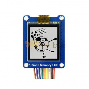 Pantalla LCD SPI de memoria en blanco y negro de 1,3 pulgadas con memoria interna 144x168 para STM32