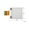 1,54-Zoll-Tintenbildschirm 200 x 200 Bare Screen Electronic Paper Display SPI-Schnittstelle Rot/Schwarz/Weiß Drei Farben E-Paper