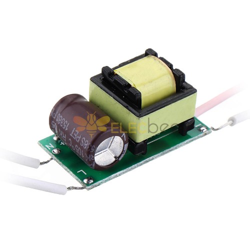 10pcs 4-6W LED Driver de entrada AC 85-265V para DC 12V-24V Fonte de alimentação de acionamento embutido Iluminação para lâmpadas