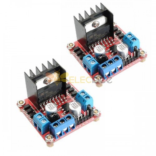 Arduino için 2 Adet L298N Çift H Köprü Step Motor Sürücü Kartı - resmi Arduino kartlarıyla çalışan ürünler