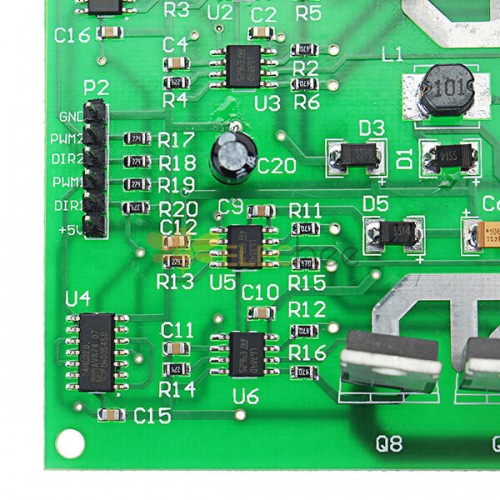 DC3-36V15Aピーク30APWMDCデュアルチャネルモータードライバーボード