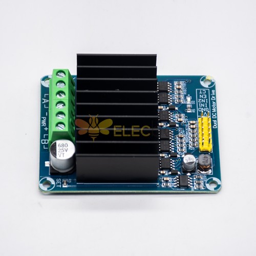 DC 5-12V 30A PWM Dual Channel Motor Control Module H Bridge Motor Drive ...