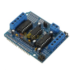 Motor Driver Shield L293D Duemilanove Mega UN0 Geekcreit para Arduino - produtos que funcionam com placas Arduino oficiais