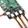 C0918 Raspberry Pi CM4 Erweiterungskarte PCI-E zu Vierwege-SATA3.0-Erweiterungskarte 6 Gbit/s Hochgeschwindigkeits-SATA-Schnittstellenmodulplatine