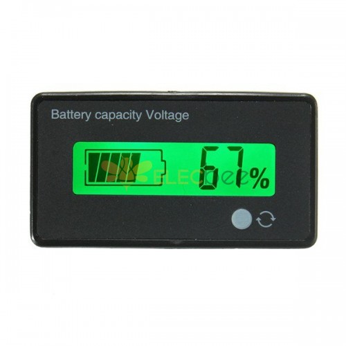 12V/24V/36V/48V 8-70V LCD Säure Blei Lithium Batterie Kapazität Anzeige Digital Voltmeter