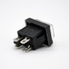 Rocker Power Switch 4 Pin With Dust Cap 2 Position Solder Cable 180° KCD1-104 Panel Mount