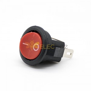 Round Power Rocker Switch 2 Posição KCD11-204 2 Pin Solder Cable Operation Panel