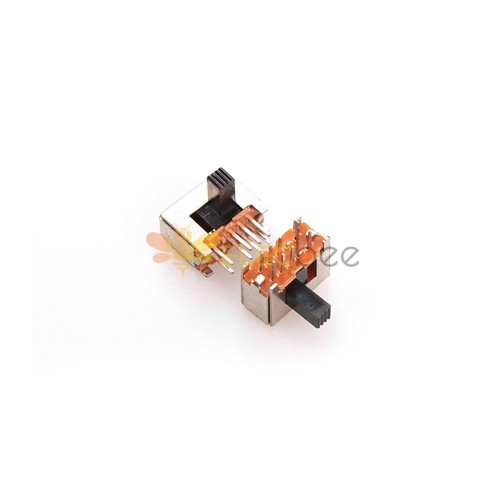 10Pcs SK23D01 Double-Row Three-Position Side Slide Switch, Double-Row Eight-Pin Horizontal Slide Switch