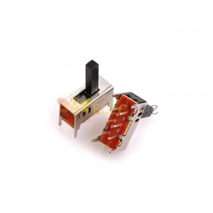 10 Stück Schiebeschalter – Mini-Kipp- und Schiebeschalter SS-2P3T SS23D01 mit Lichtloch für Audiosysteme