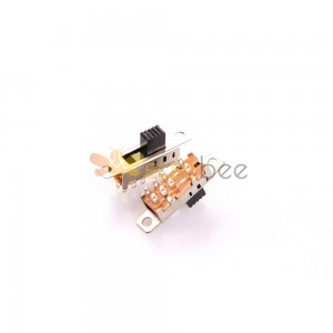 Interruptor deslizante de 10 piezas - Mini interruptor deslizante y de palanca SS-2P3T SS23E04 con orificio de luz para dispositivos de audio pequeños