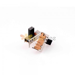 10 Stück Schiebeschalter – SS-2P3T mit Lichtloch, Miniatur für Soundsysteme SS23E05 einreihig
