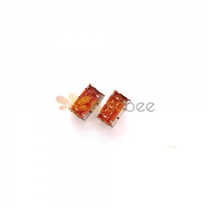 10Pcs SS22H06-H片 2P2T直式开关 双排六脚拨动开关 双极双位 SS立式电子玩具开关