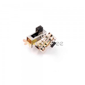 10 Stück SS23E05-15.6 Shell-Schiebeschalter – SS-2P3T mit Lichtloch, Miniatur für Soundsysteme