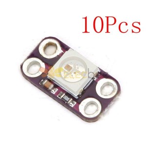 10 peças 1 bit WS2812 5050 RGB placa de desenvolvimento de driver de LED