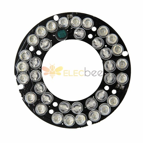 10 Stück 36 * IR LED-Platine für CCTV-Kamera Nachtsicht 60 mm für CS LEN Infrarotlichtplatine DC12V