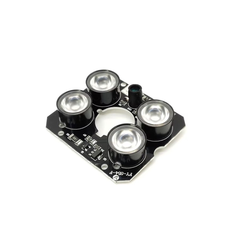 10pcs IR LED Board for CCTV Camera 4*IR LED Spot Infrared Light Board Night Vision 850nm DC12V