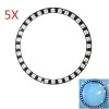 5pcs 40-bit WS2812B 5050 RGB LED Built-in Scheda di sviluppo per unità a colori