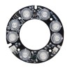 5 peças 8 * LED IR 10m-30m DC12V placa PCB 63x33mm placa de luz infravermelha visão noturna para câmera bala CCTV IR