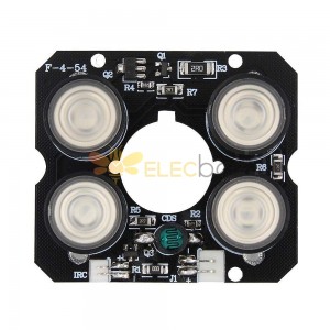 5 peças placa de LED IR para câmera de CFTV 4 * placa de luz infravermelha de LED IR visão noturna 850nm DC12V