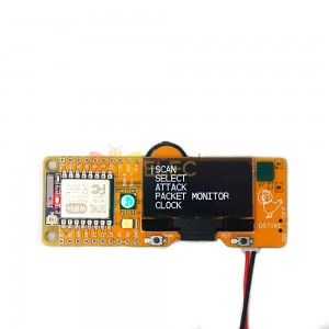 Carte de développement Deauther MiNi EVO ESP8266 4 Mo ESP-07 1,3 pouces OLED + RTC DS3231