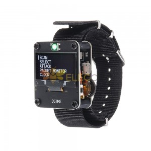 WiFi Deauther Watch V3 | Smart Watch/NodeMCU/ESP8266 Placa de Desenvolvimento Programável-Preta